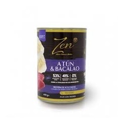 ZEN Paté perros BACALAO y ATÚN 400 gr. (12uds/caja)