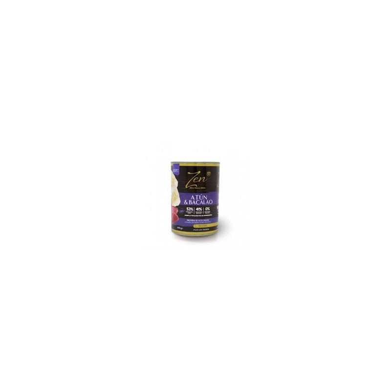 ZEN Paté perros BACALAO y ATÚN 400 gr. (12uds/caja)