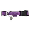 COLLAR MAC LEATHER LILA 10mm x 20-33cm