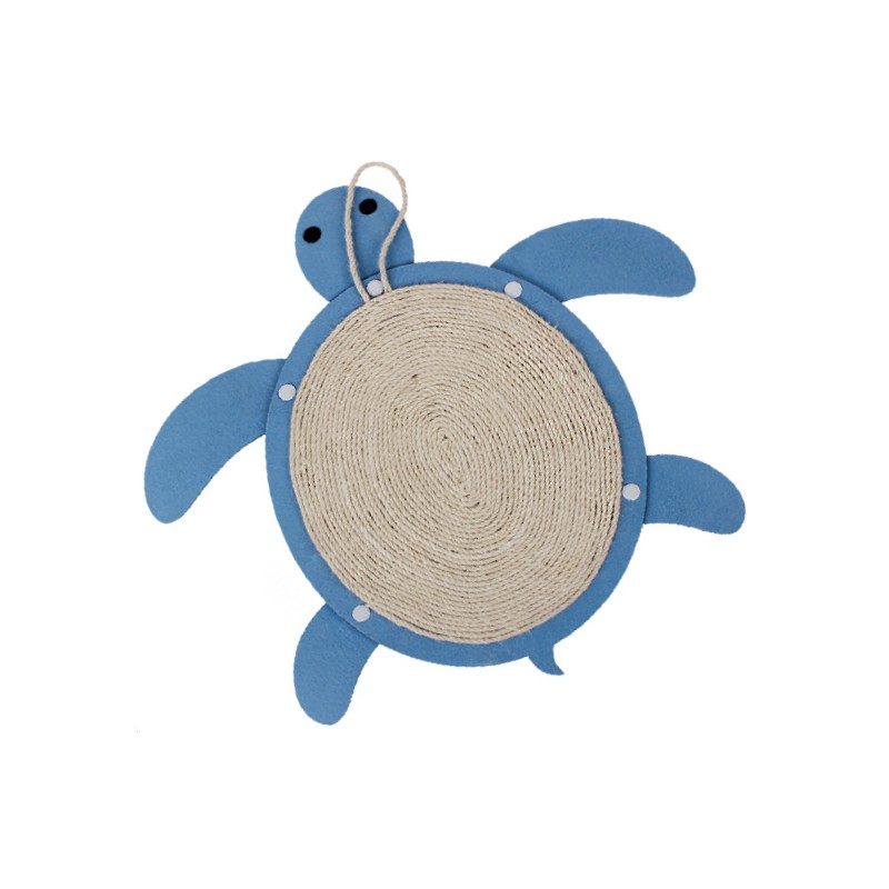 RASCADOR COLGANTE TORTUGA AZUL 28,2X45CM NS