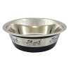COMEDERO OSLO INOX.ANTIDES. NEGRO 2,83LT NS