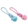 PELOTA TENIS CON CUERDA BICOLOR 30cm. 105-115gr. (UMV 4uds.)