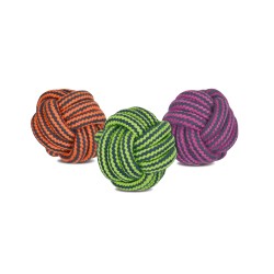 PELOTA CUERDA DENTAL BICOLOR 6cm-75gr (UMV 6uds) NS