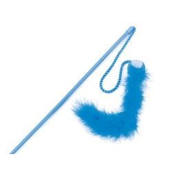 VARILLA CON PELOTA TENNIS Y PLUMA 67CM (UMV 4uds.)
