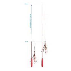CAÑA EXTENSIBLE ERGONOMICA FISHER CAT 100cm (U.M.V 3uds)