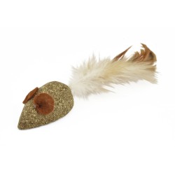 RATON CATNIP CON PLUMA 5cm (U.M.V 3uds)