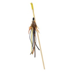 VARA CON PLUMA 45CM  (U.M.V 3uds)