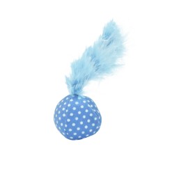 PELOTA TOPOS CON PLUMA CON CATNIP (U.M.V.3)