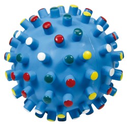 PELOTA VINILO CON PUNTITAS DE COLORES 10cm