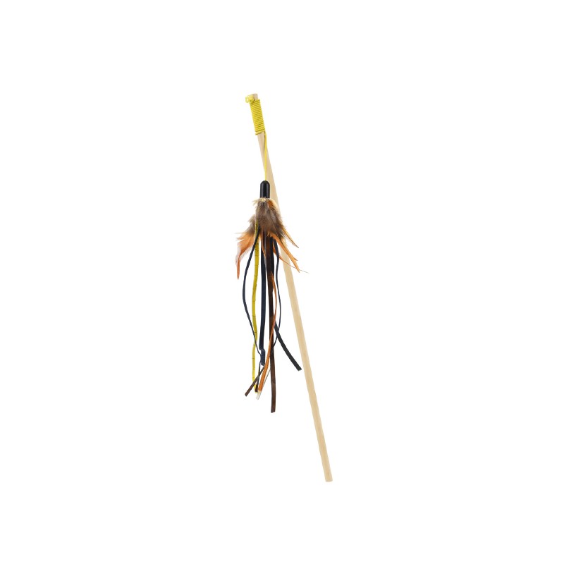 VARA CON PLUMA 45CM  (U.M.V 3uds)