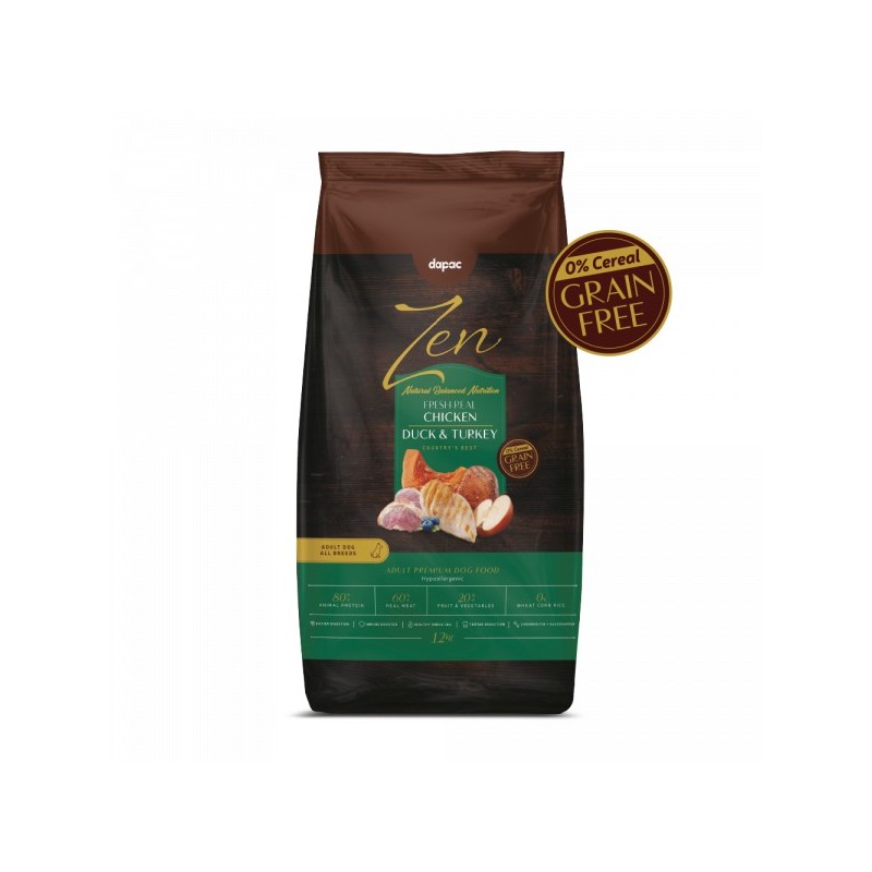 ZEN DOG C BEST CHICKEN,DUCK&TURKEY ADULT 12 KG