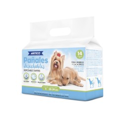 PAÑAL PARA PERRO S 14uds. (30-39cm)