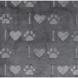 MANTA I LOVE PAWS 100x70cm D
