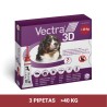 VECTRA 3D XL DOG +40kg caja 3 pipetas