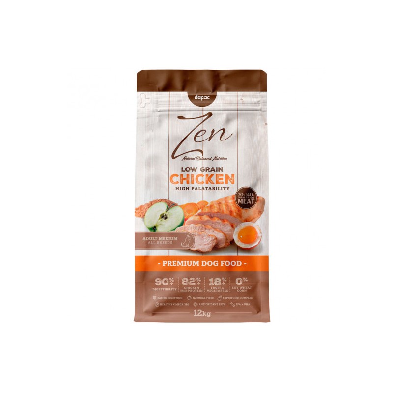 Z. LOW GRAIN ADULT MEDIUM 12kg (pollo)