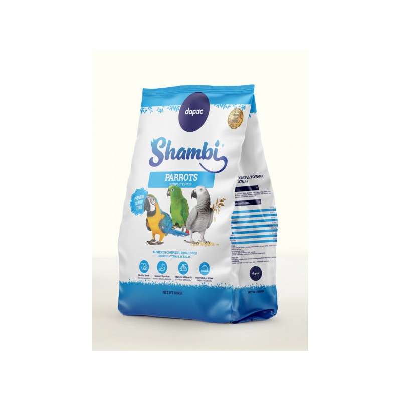SHAMBI BOLSA MIXTURA EXTRA 600gr LORO nuevo (caja/10uds)