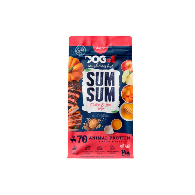 DAPAC DOG-1 SUM SUM ADULTO (pollo y ternera) 14 KG