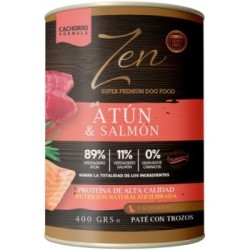 ZEN Paté perros ATUN C/SALMON 400gr cachorros (12uds/caja)