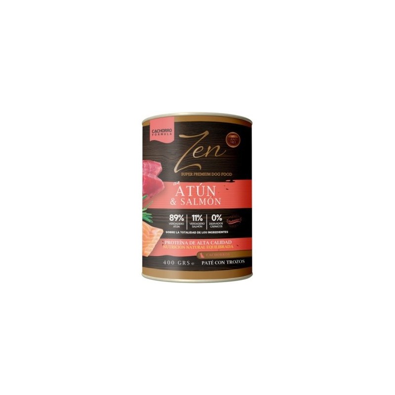 ZEN Paté perros ATUN C/SALMON 400gr cachorros (12uds/caja)