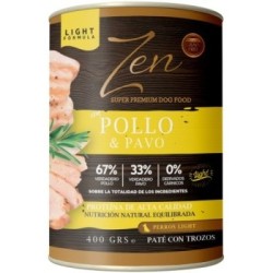 ZEN Paté perros POLLO C/PAVO 400 gr. (12uds/caja)