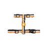 Dashi STRIPES3 ORANGE & BLACK arnes XS (10mmx23-38cm)