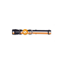 Dashi STRIPES3 ORANGE & BLACK COLLAR L (25mmX46-72cm)