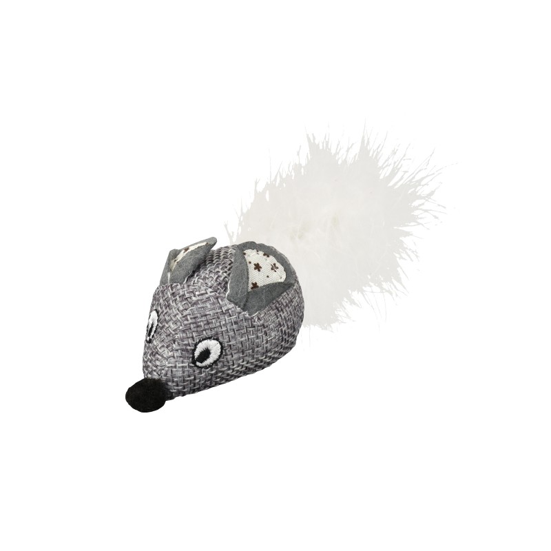 RATON GRIS CON PLUMA (UMV 3uds.)