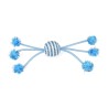 PELOTA CON POMPONES AZUL (UMV 3uds.)