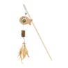 VARA ANIMALES MADERA CON CATNIP Y PLUMA (UMV 3uds.)