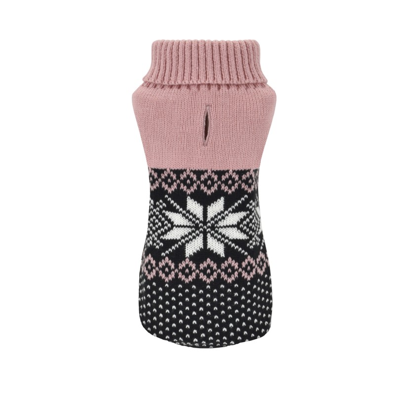 JERSEY PUNTO FLOR POLAR ROSA 20cm D