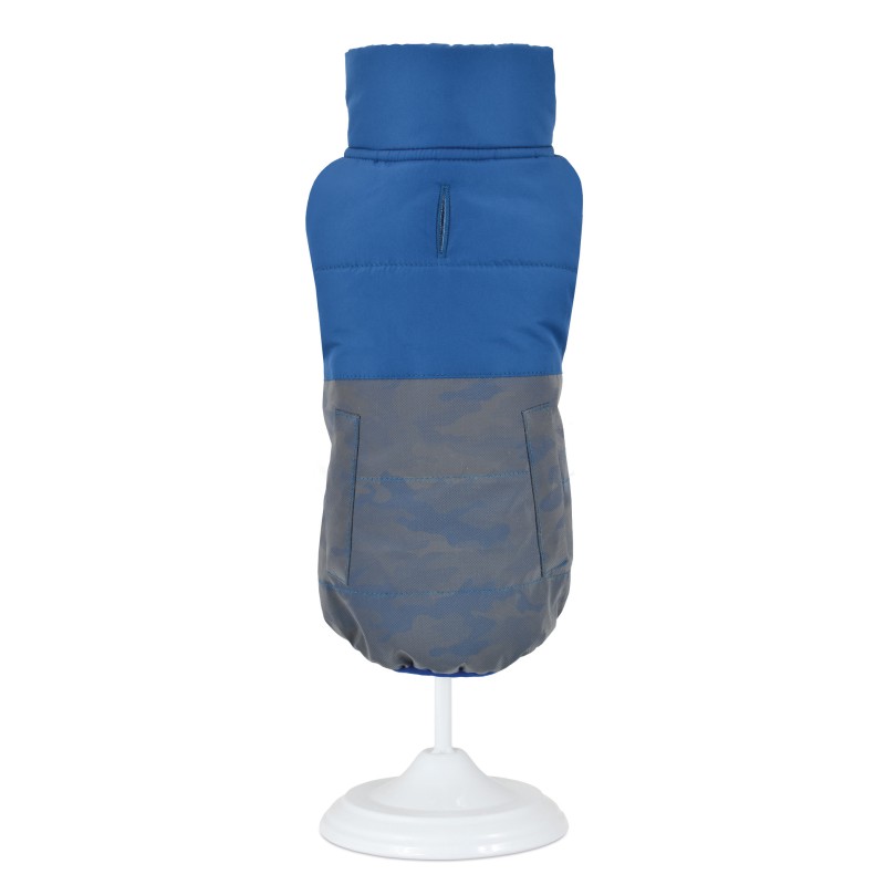 CHAQUETA AZUL REFLECTANTE 25CM D