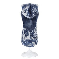 SUDADERA CON CAPUCHA BLUE ABSTRACT 45CM D