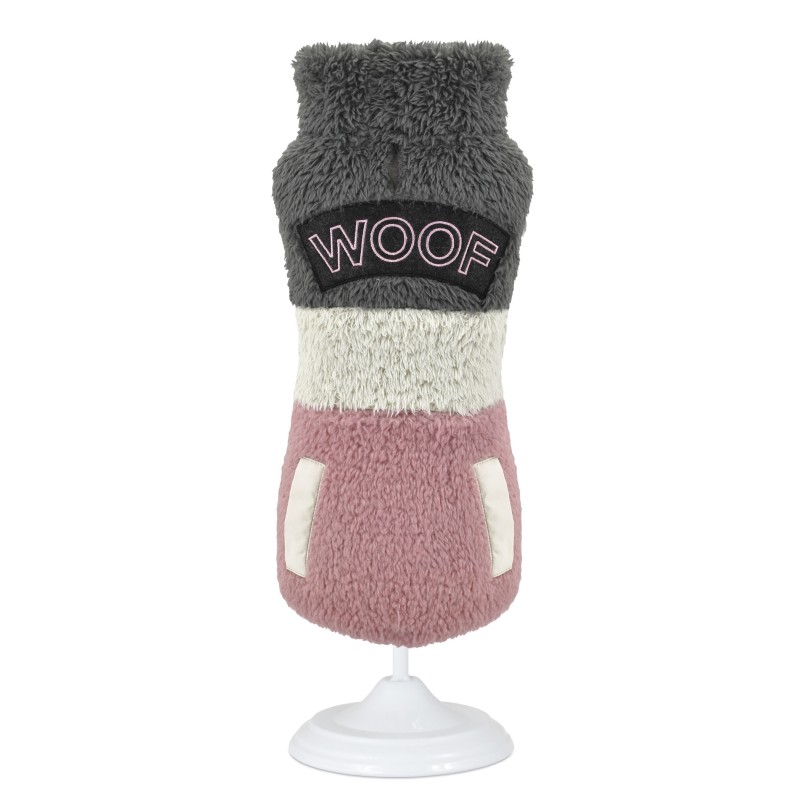 SUDADERA WOOF ROSA 20CM D