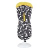 CHAQUETA CAMUFLABONES GRIS CON BORREGUITO AMARILLO 30CM D.