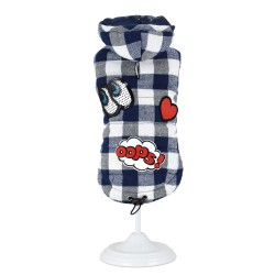 ABRIGO  FUNNY STICKERS REVERSIBLE AZUL 20CM D