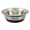 COMEDERO OSLO INOX.ANTIDES. NEGRO 2,83LT NS