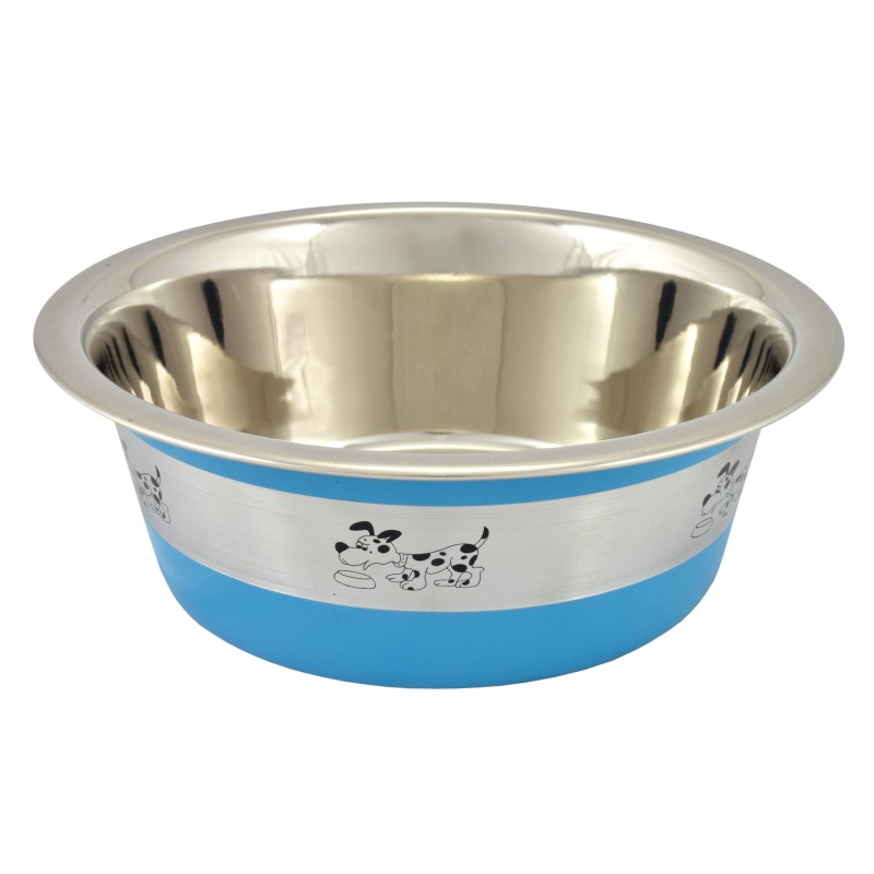 COMEDERO OSLO INOX.ANTIDES. AZUL 0,82LT