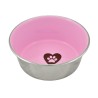 COMEDERO INOX.ANTIDES.LOVE PAW ROSA 0,36LT