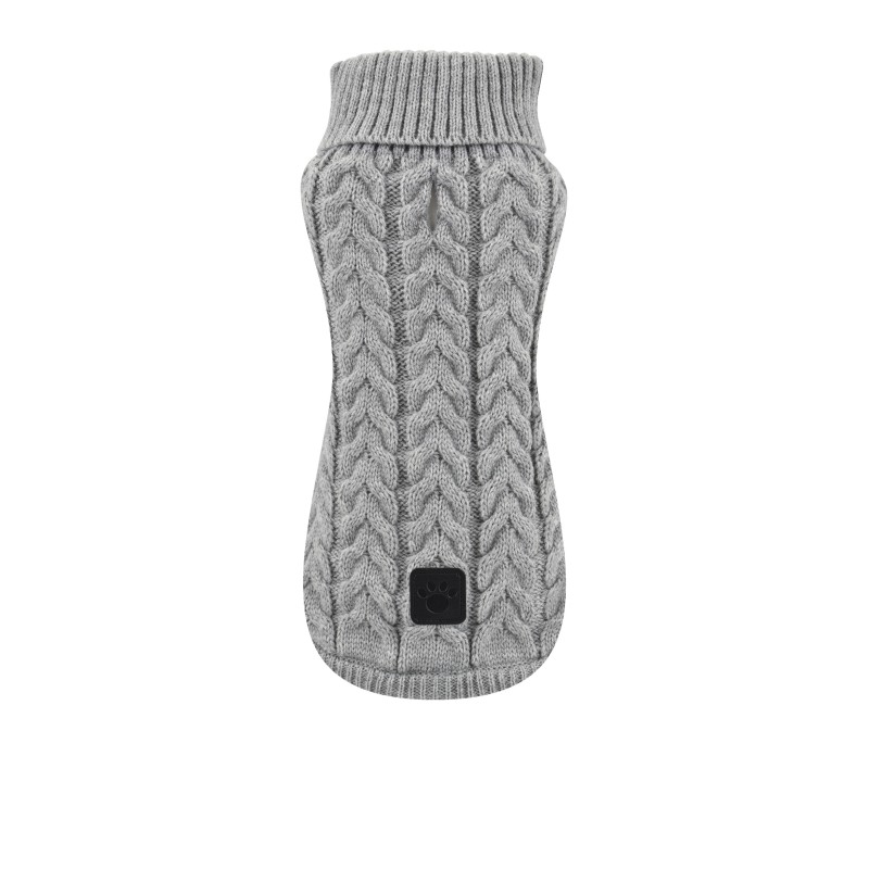 JERSEY PUNTO TRENZA GRIS 20CM