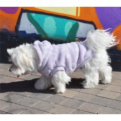 SUDADERA CAPUCHA CORAZON LILA 30CM D