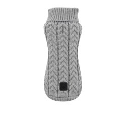 JERSEY PUNTO TRENZA GRIS 55CM