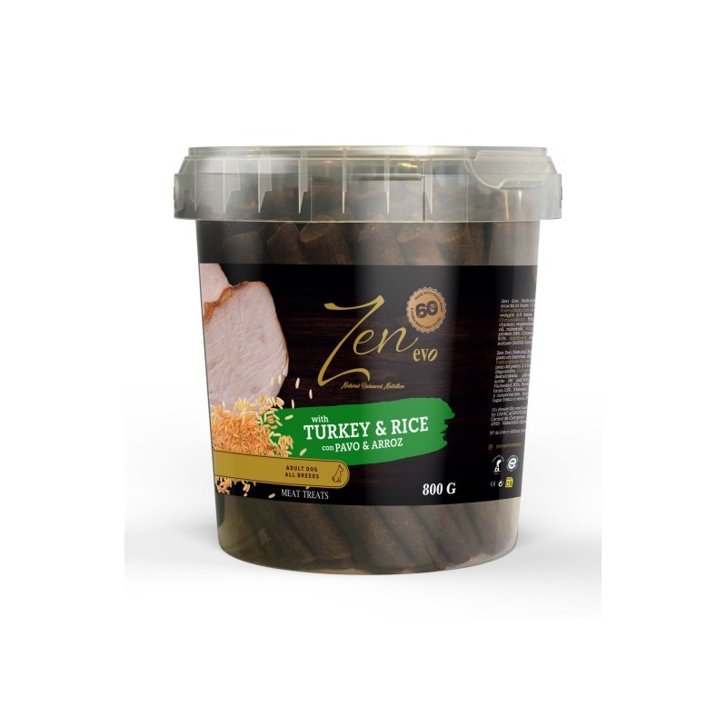 ZEN EVO BARRITAS PAVO 800 GR DP