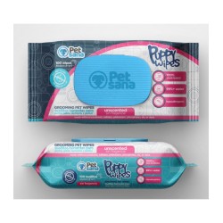 TOALLITAS PETSANA PUPPY WIPES sin Fragancia (100 uds.)