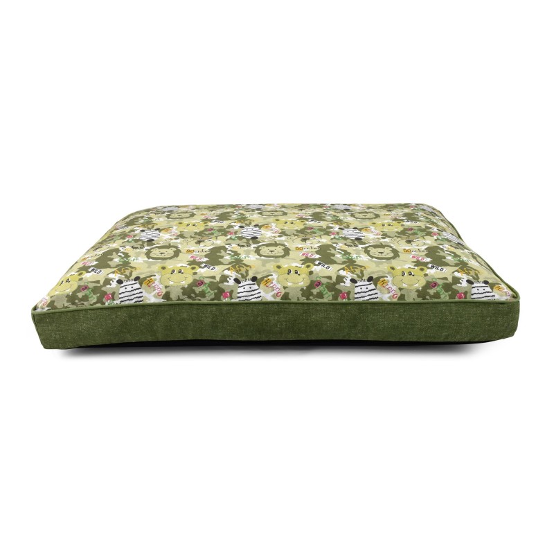 COLCHON-5- WILD SAFARI 110x75x12cm con lateral liso y cordón