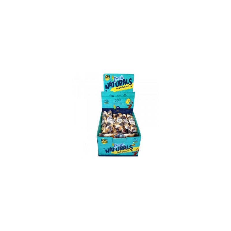 FRESH NATURALS BRAID TRENZA PIEL DE VACUNO 20cm (48 uds/caja)