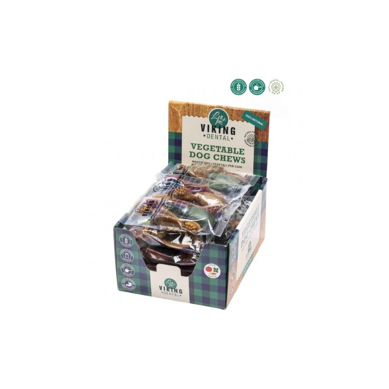 LEO PET SNACK "VIKING" DENTAL CEPILLO DE DIENTES 14cm (caja expositora 16 uds)