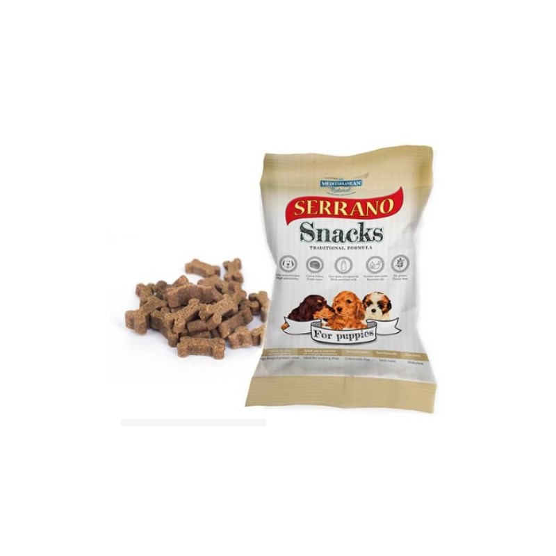 SERRANO SNACK PERRO DE CACHORROS 85gr (pack-caja de 25uds)