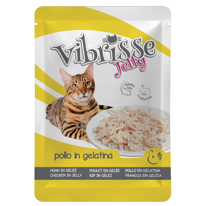VIBRISSE GATO POUCH POLLO EN GELATINA 70g (18uds/caja)