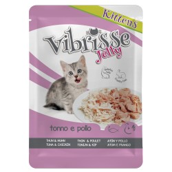 VIBRISSE GATITOS POUCH ATUN Y POLLO EN GELATINA 70g (18 uds/caja)