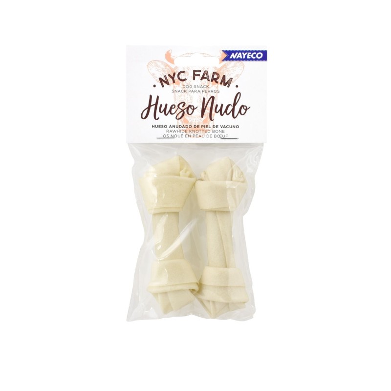 NYC FARM HUESO NUDO BLANCO 10cm 25-30gr (2uds/bolsa)